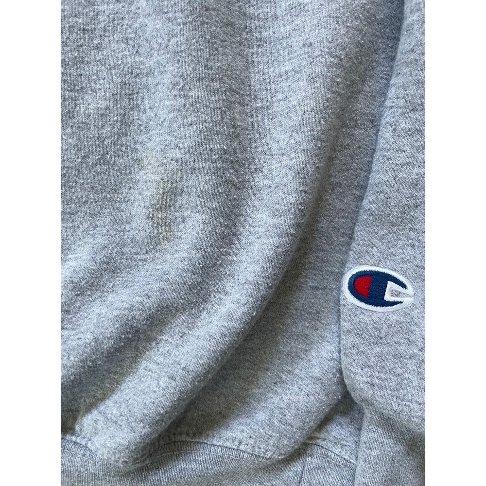 Champion Mens Small Sweatshirt Gray West Virginia Eco Fleece Crewneck Pullover - Picture 3 of 12